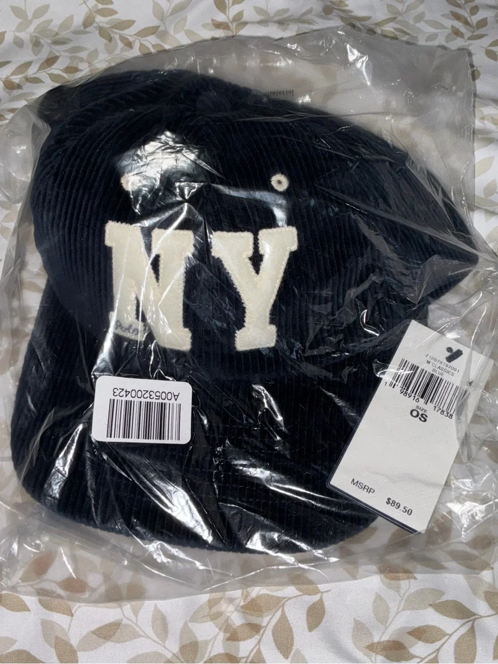 BRAND NEW ⭐️ Polo by Ralph Lauren NY Patch Corduroy Baseball Cap